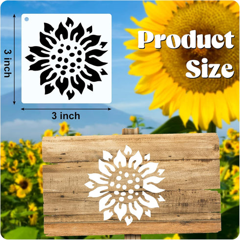 60 Pieces Stencils for Painting on Wood Small Reusable Stencil Flower Animal Deer Bear Butterfly Bird Bee Mountain Themed DIY Craft Template Paint...