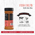 Rufus Teague - Fish Rub - Premium BBQ Rub - 6.8oz Bottle...