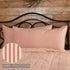 VHC Brands Sawyer Mill Large Pillow Sham Cover Farmhouse Country Stripe Decorative Cotton King Size 21x37 Bedding Accessory, Red...