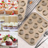 Mini Muffin Pan, Premium Small Cupcake Pans, Carbon Steel 12-Cup Muffin Tin, Versatile Non-Stick Bakeware...