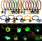 Kockuu 21pcs Fidget Zipper Bracelets for Kids - Glow in the Dark Party Favors & Sensory Stress Slap Bracelets - Bulk Halloween Goodie Bag Filler...