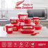 Sistema 1109ZS Microwave Collection Noodle Bowl 1 Count (Pack of 1) Red...