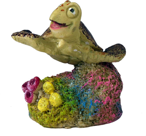 Penn-Plax Finding Nemo Resin Ornament Aquarium Decor, Crush, 3" x 2.5" x 2.5"...