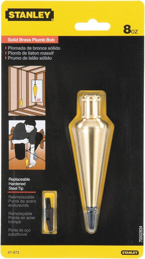 Stanley 47-973 8-Ounce Brass Plumb Bob...