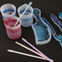 SAVITA 6Pcs 6 Inch Silicone Stir Sticks, Reusable Facial Mask Stirring Sticks Rods for Mixing Resin, Epoxy, Cosmetic, Acrylic Paints, DIY Crafts M...