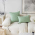 Demetex Green Pillow Covers 18x18 Summer Decorative Throw Pillows for Couch Soft Corduroy Accent Pillow Covers for Living Room Sofa Bed, Set of 2,...