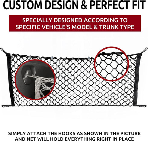 TrunkNets Inc Envelope style trunk cargo net for Honda Pilot 2016 2017 2018 2019 2020...