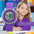 Gosasa Kids LED Digital Electrical Luminescent Silicone Outdoor Sport Waterproof Alarm Children Dress Wrist Watch with Stopwatch for Boys Girls...