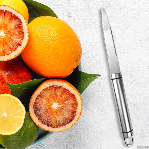 Grapefruit Knife Curved Serrated Blade Knife - Fruit Slicer Cutter small Serrated Knife Kitchen Curved Grapefruit Knife Orange Slicer Cutter - Fru...