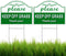 2 Pack Keep Off Grass Sign, Keep Dogs Off Sign for Lawn, 12.6"X9.4" Corrugated Plastic Double Sided with Metal Wire H-Stakes- Stay Off Grass Signs...
