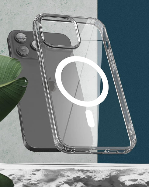 ENCASED Mag Case for iPhone 14 Pro Max - Clear Back Protective Cover - Compatible with MagSafe (2022 iPhone 14promax 6.7") includes Tempered Glass...