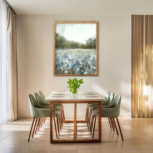 Posterizer 1 pcs-tranquil meadow scene-field of flowers in oil painting style 7-Floral & Botanical Art-Gift for Men Women Teens-Decor for Home & O...