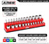 ARES 70232-26-Piece 1/4-Inch SAE Magnetic Socket Organizer - 13 Standard Size and 13 Deep Size Socket Holder - Keeps Your Tool Box Organized...