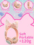 Priness Wired Kids Headphones with Mic for School/Travel,95dB Volume Limited,Shareport,On/Over Ear Bow Headsets with Nylon Cable-(Rose-Crown)...