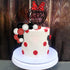 Black Red White Ball Cake Toppers Boho Cake Decorations Polka Dot Bow Cake Topper for Baby Shower Girl Happy Birthday Party Mouse Cake Decoration ...