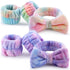 WSYUB Spa Headband, Skin care Headband,Face Wash Headband, Makeup Headband and Wristband Set for Washing Face, 6pcs, Gorgeous Tie Dye Color Cosmet...