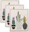 DII Swedish Dishcloths for Kitchen & Cleaning, Reusable, Machine Washable & Dishwasher Safe, Biodegradable, 7.75 x 6.75, Succulents, 3 Piece...