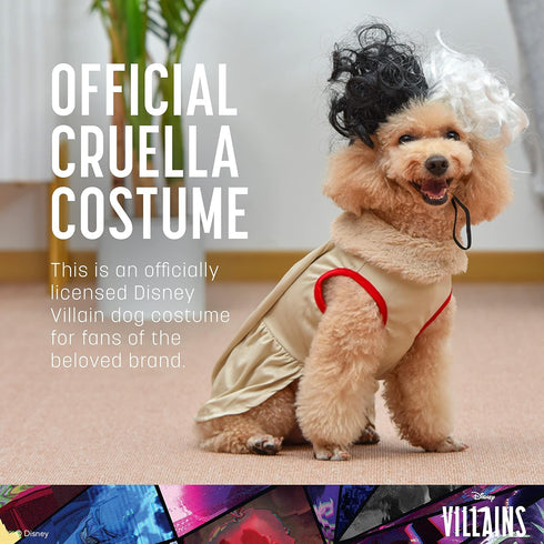 Disney for Pets Halloween Disney Villains Cruella Costume - Large - | Disney Villains Halloween Costumes for Dogs, Officially Licensed Disney Dog ...