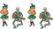 Vintage Halloween Jointed GoGo Dancers - Pack of 2...