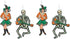 Vintage Halloween Jointed GoGo Dancers - Pack of 2...