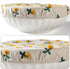Reusable Bowl Covers for Bread Proofing Baking Embroidered Daisy Linen Cotton Cloth Fabric Washable with Elastic Cover for Food Fruit Salad Eco-fr...