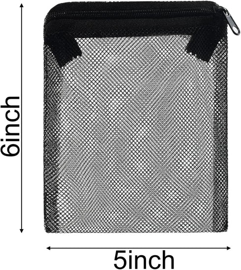 ALEGI 10 pcs Aquarium Filter Media Bags with Zipper, Mesh Reusable Bags for Aquarium Filter Media (6" x 5")...
