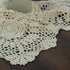 kilofly Handmade Crochet Lace Rectangular Table Runner 11 x 43 Inch, Beige...