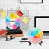 2PCS Things I Can Control Therapy Office Desk Decor Acrylic Feelings Wheel with Base Therapy Office Mental Health Decor Social Worker Office Emoti...