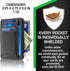ID STRONGHOLD RFID Front Pocket Wallet Mini Minimalist Wallet Slim Wallet Genuine Leather with Zipper , Black , Small...