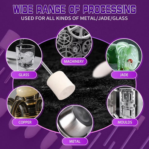 Polishing Buffing Wheel Compatible with Dremel Rotary Tool, 82Pcs Polishing Wheel for Rotary Tool Drill Polishing Kit, Different Shapes of Polishi...