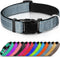 Joytale Reflective Dog Collar,Soft Neoprene Padded Breathable Nylon Pet Collar Adjustable for Large Dogs,Gray,L...