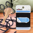 Black Hair Bands, 0.5 Oz - No Damage Black Hair Ties Elastic | Bundled With Wooden Comb - Medium Size Black Elastic Hair Ties, Gentle & Snag-Free ...