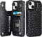 HAOPINSH for iPhone 15 Wallet Case with Card Holder, Black Leopard Cheetah Pattern Back Flip Folio PU Leather Kickstand Card Slots Case for Women ...