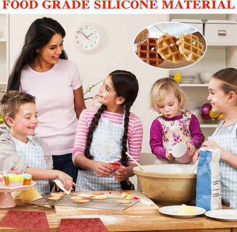 2 Pieces 18-Cavity Silicone Break Apart Chocolate Moulds,Silicone Square Mold,Non-Stick Candy Chocolate Bar Mold,Reusable Candy Protein Silicone C...