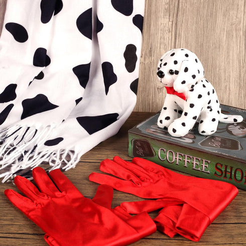 101 Days of school Dalmatian Dog Print Scarf for Women Comfortable Winter Long Scarf for Halloween Party Dress Up...