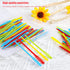 SAVITA 100pcs Plastic Sewing Needles, Large-eye Knitting Needles Colorful Plastic Yarn Lacing Weaving Needle Learning Needles for Kids DIY Sewing ...