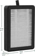 4 Pack LV-H128 Replacement Filter Compatible with LEVOIT LV-H128 / PUURVSAS (HM669A) / ROVACS (RV60) Air Purifiers, 3-in-1 HEPA, Activated Carbon ...