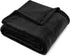 PAVILIA Black Fleece Bed Blanket Queen Size, Super Soft Fuzzy Flannel Throw for Couch Sofa, Luxury Plush Microfiber Large Throw Blanket Queen Bed,...