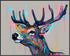 Posterizer 1 pcs- Abstract deer print with a white background-Art for Animal Lovers-Abstract & Modern Art- Gift for Men Women Entrepreneur -Decor ...