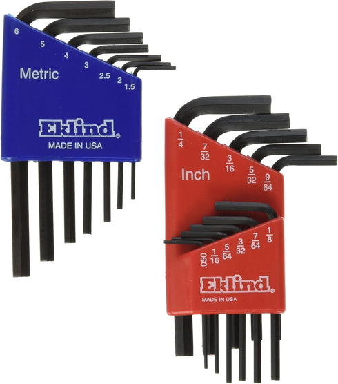 Eklind 10518 Metric & Standard 18pc Hex Key Set - Short...