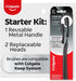 Colgate Keep Charcoal Replaceable Head Toothbrush Starter Kit, 2 Brush Heads...