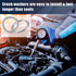Mudder 50 Pieces Aluminum Engine Oil Crush Washers Drain Plug Gaskets Oil Drain Plug Gasket (Compatible with Audi/Volkswagen Part N0138157)...