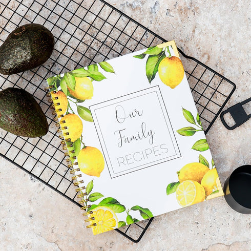 Recipe Book To Write In Your Own Recipes - Blank Family Cook Book Journal to Create Your Own DIY 100 Page Cookbook - Spiral Bound Recipe Organizer...