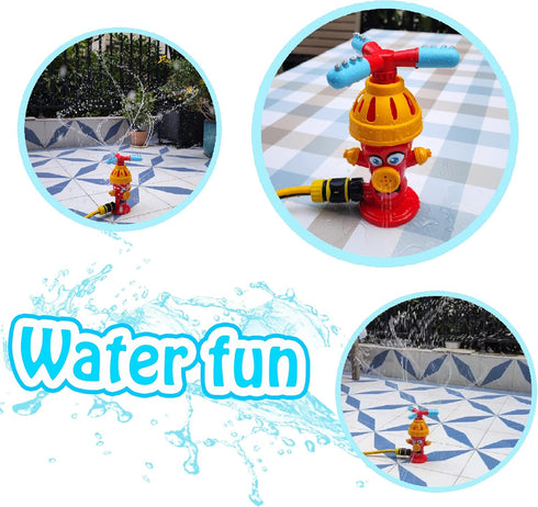 Cute Hydrant Sprinkler for Kids Water Toys Outdoor Activities for Kids - Outdoor Water Play Kids Toys for Summer, Outside Fun Sprinkler,Backyard K...