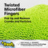 Fresh Professional Microfiber Sponge Cloths, Fabric Treated with SILVADUR Advanced Odor Control Technology and Charcoal-Infused Foam, 6-Pack Spong...