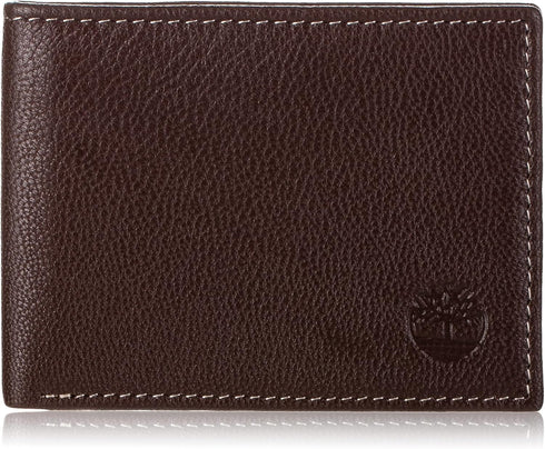 Timberland mens Blix Slimfold Leather Wallet, Brown, One Size...
