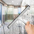 All-Purpose Stainless Steel Shower Squeegee for Shower Glass Door with 2 Adhesive Hooks, Bathroom Cleaner Tool Household Window Mirror Squeegee , ...