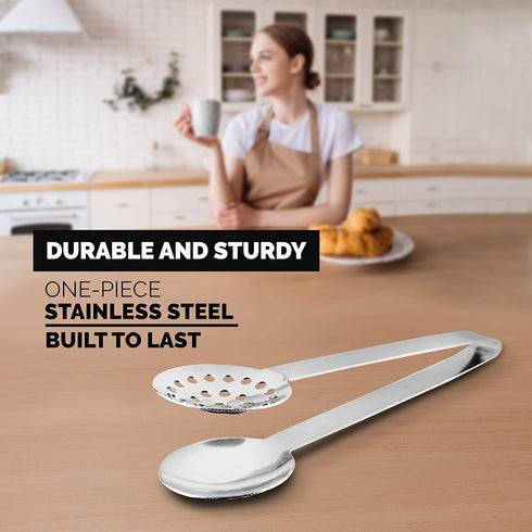 Orblue Stainless Steel Tea-long-handled-strainers 1-Pack...