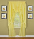 Today's Curtain, Orleans Scallop Curtain, Buttercup 63" Swagger Pair, 80" W x 63" L, Buttercup...
