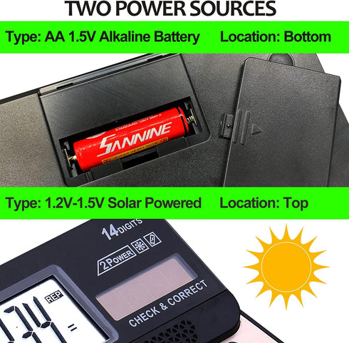 Large Button Calculator,Philley Large LCD Display 14 Digits Desktop Check&Correct Electronic Calculator(CT-9240C)...